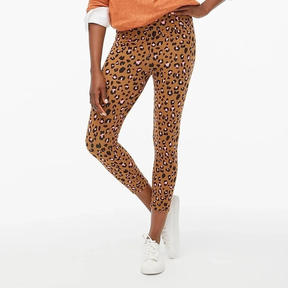 J.Crew Printed Cropped Everyday Leggings(50)